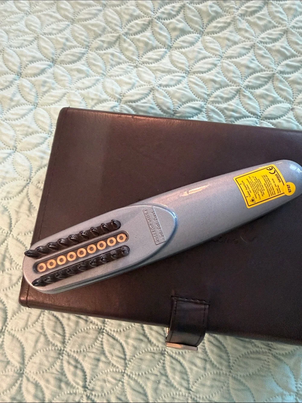 HairMax LaserComb Hair Growth Device in Silver
